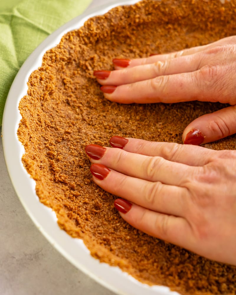 Dieses Bild zeigt die Zutaten für den Kürbis-Cheesecake.
