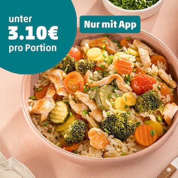 Gemüsepfanne mit Reis