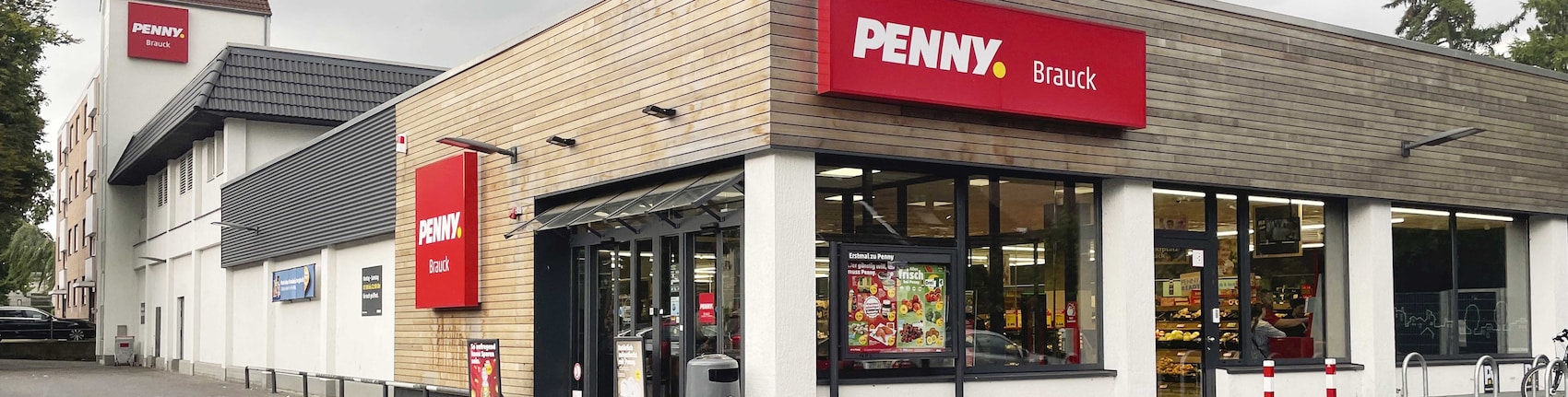 Sie sehen den Eingang vom Penny Markt in Gladbeck, Horster Str. 380