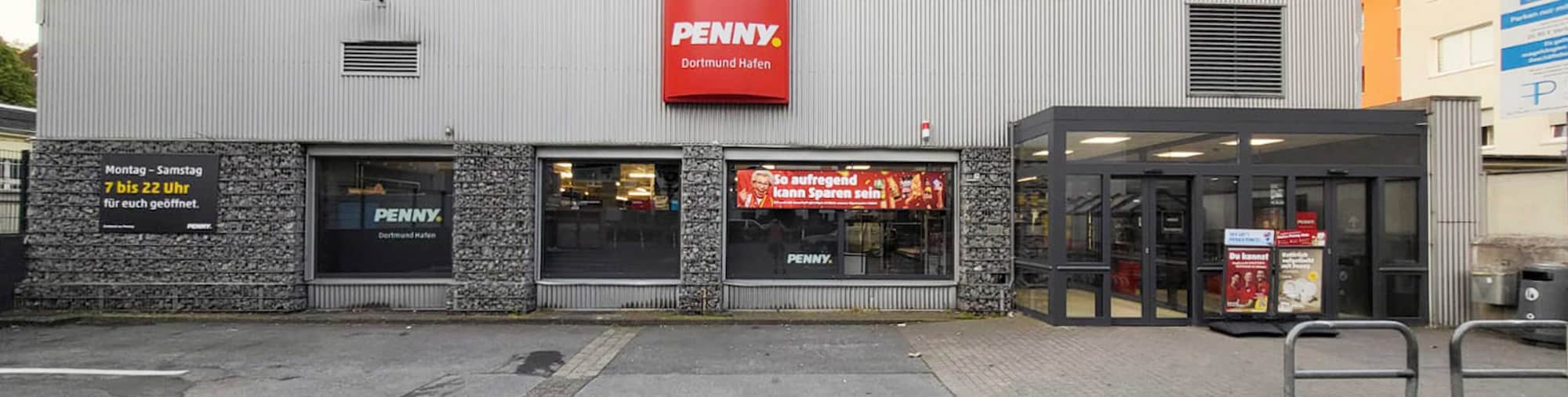 Sie sehen den Eingang vom Penny Markt in Dortmund - Mitte, Mallinckrodtstr. 218