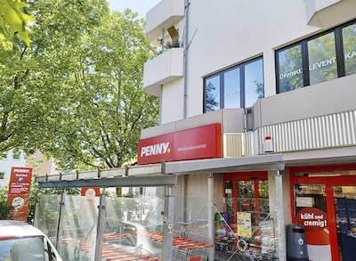Sie sehen den Eingang vom Penny Markt in Wiesbaden, Dotzheimer Str. 150