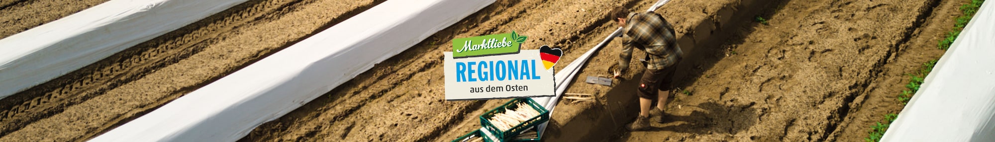 Das Markliebe Regional aus dem Südwesten Logo vor einem Rotkohlfeld