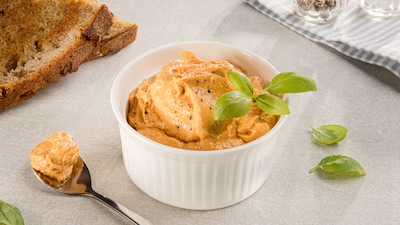 Dieses Bild zeigt die fertige Tomatenbutter.