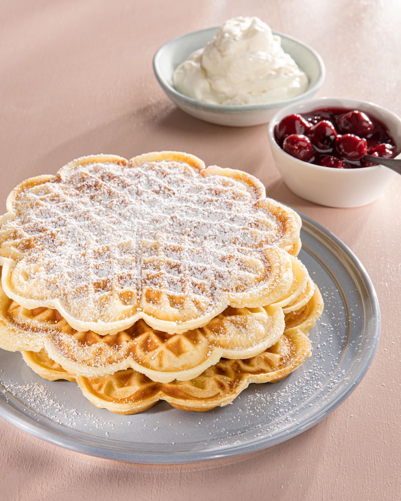 Dieses Bild zeigt die fertigen Waffeln.