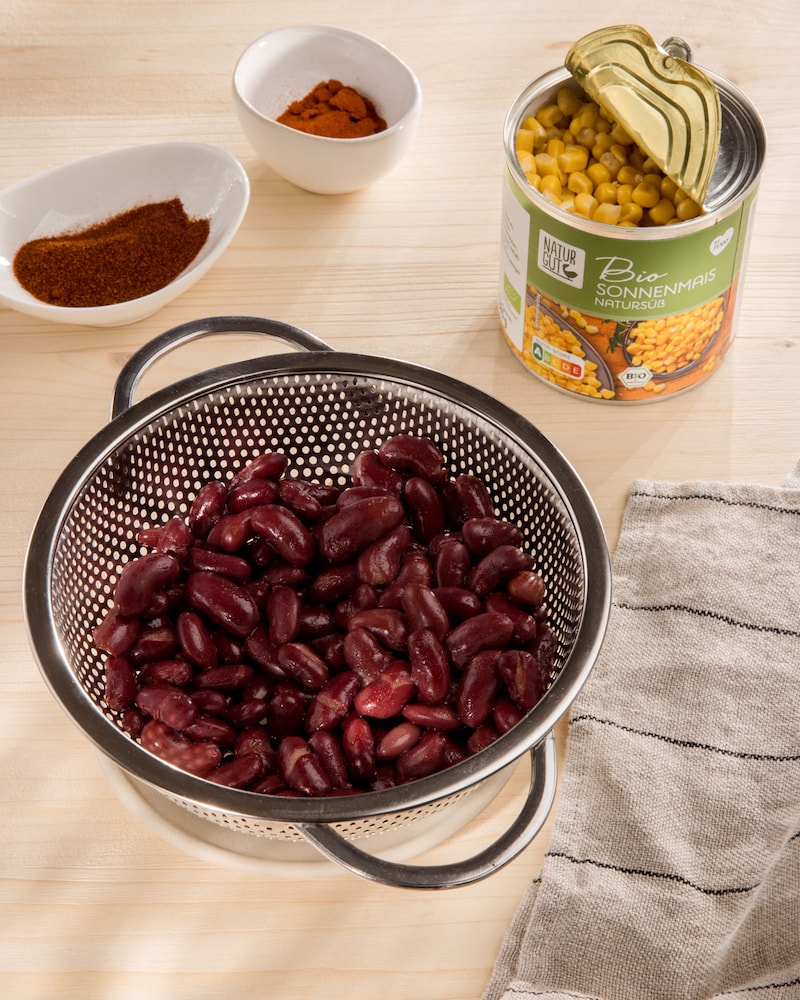 Diese Bild zeigt das fertige Chilli con Carne.