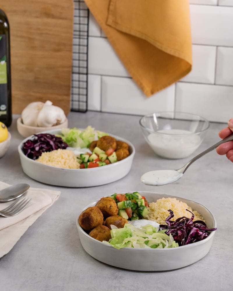 Dieses Bild zeigt wie die Bowl angerichtet wird.