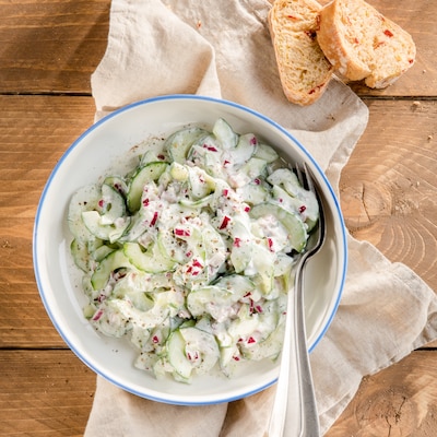 Gurkensalat mit Joghurt
