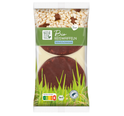 NATURGUT Bio Reiswaffeln Vollmilchschokolade