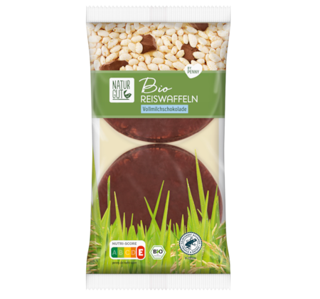 NATURGUT Bio Reiswaffeln Vollmilchschokolade