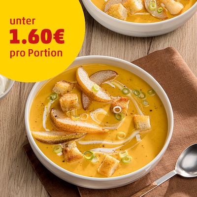 Kürbis-Birnen-Cremesuppe