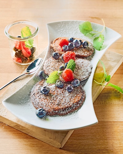 Auf diesem Bild siehst du unsere Grillcakes.