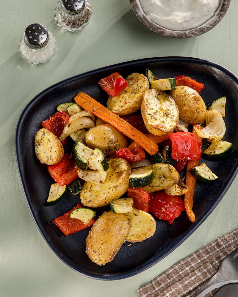 Dieses Bild zeigt das fertige Kartoffel Gemüse.