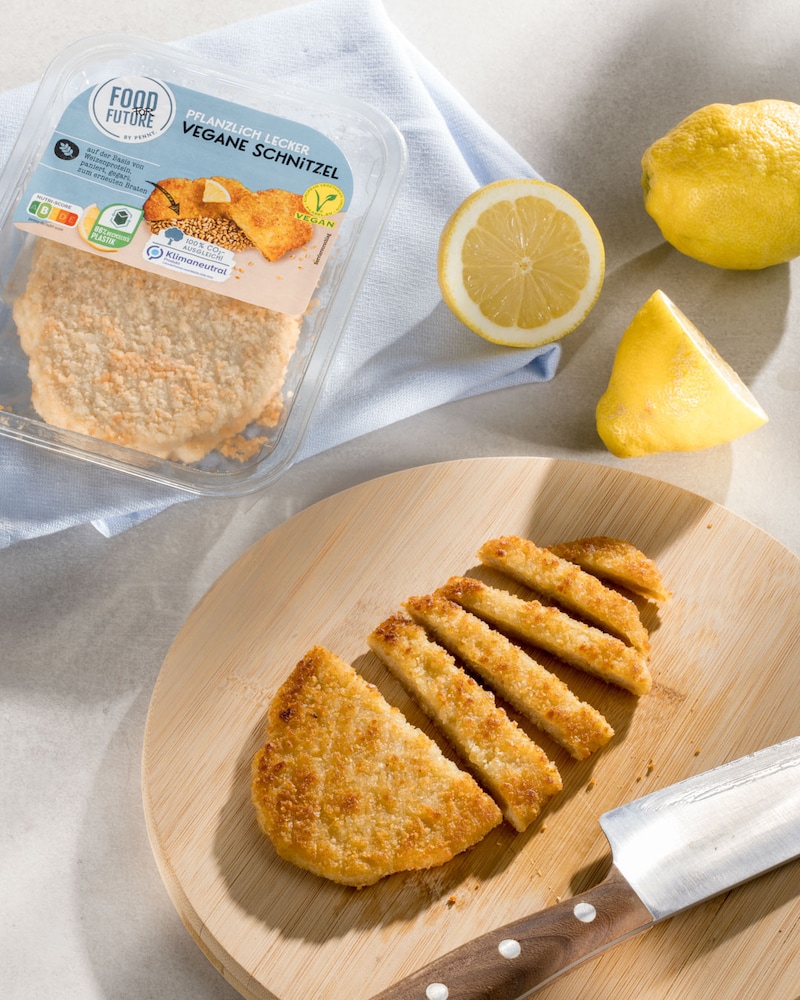 Dieses Bild zeigt, das geschnittene Schnitzel.