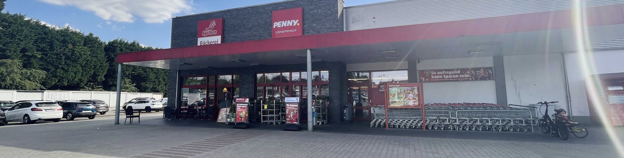 Sie sehen den Eingang vom Penny Markt in Oberhausen - Schmachtendorf, Gabelstr. 53a