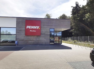 sie sehen den Eingang vom Penny Markt in Mudau Bahnhofstr. 15