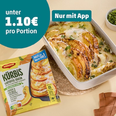 Kürbis-Kartoffel-Gratin aus der Heißluftfritteuse