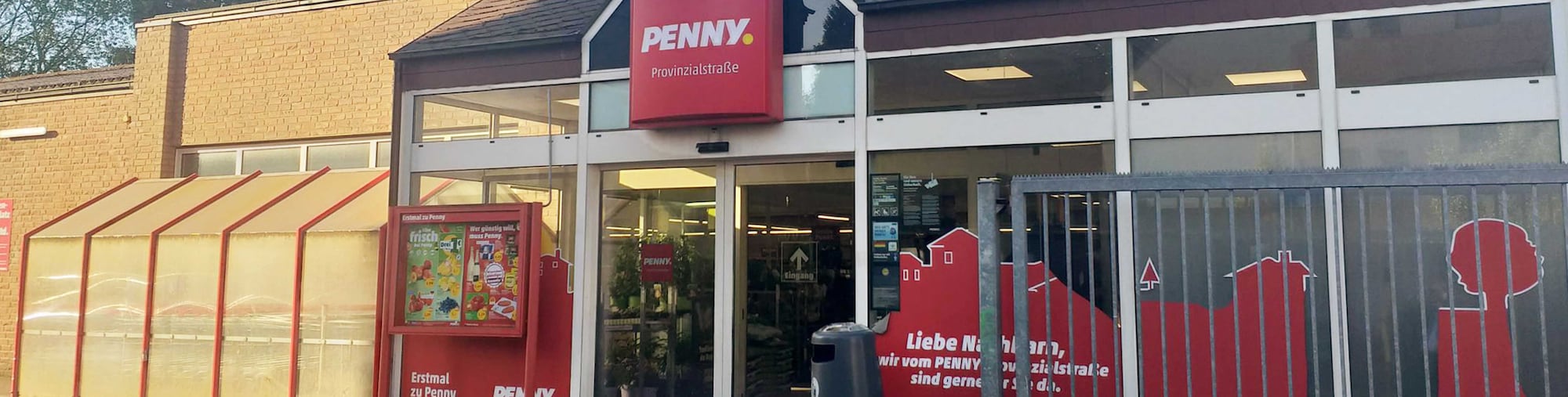 Sie sehen den Eingang vom Penny Markt in Dortmund - Lütgendortmund, Provinzialstrasse 25-27