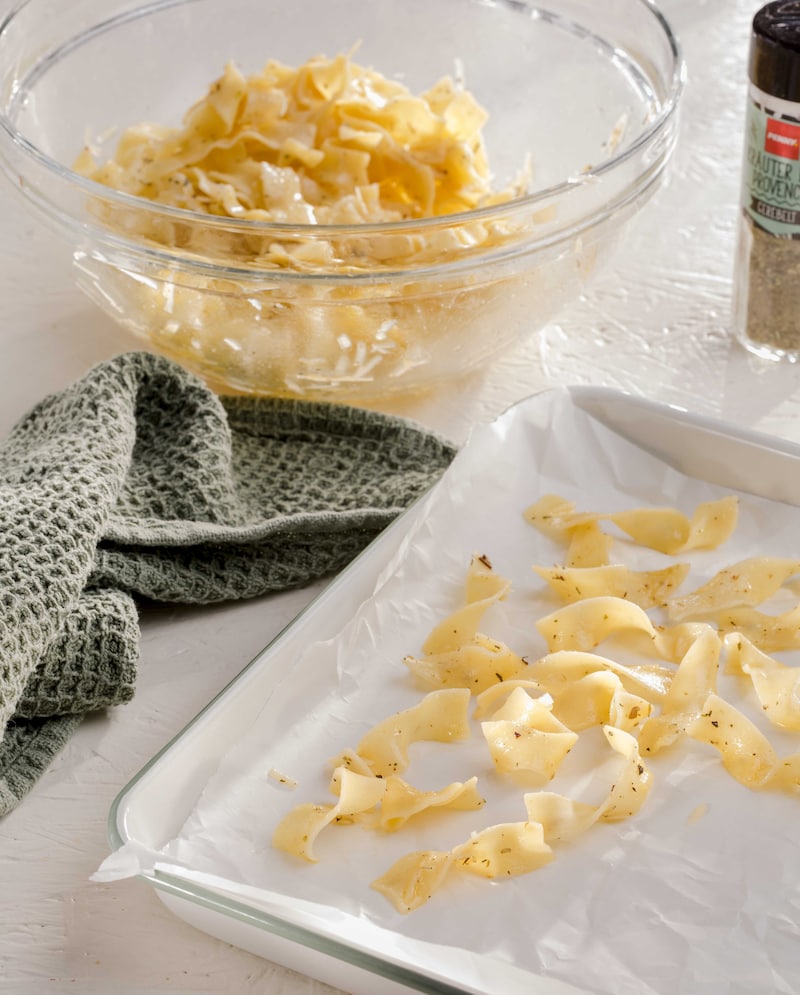 Auf diesem Bild siehst du Pasta vom Vortag.