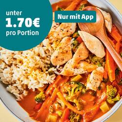 Dieses Bild zeigt das fertige Hähnchencurry.