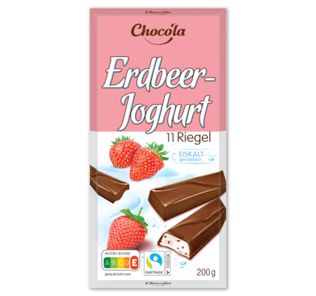 CHOCO’LA Erdbeer-Joghurt Riegel