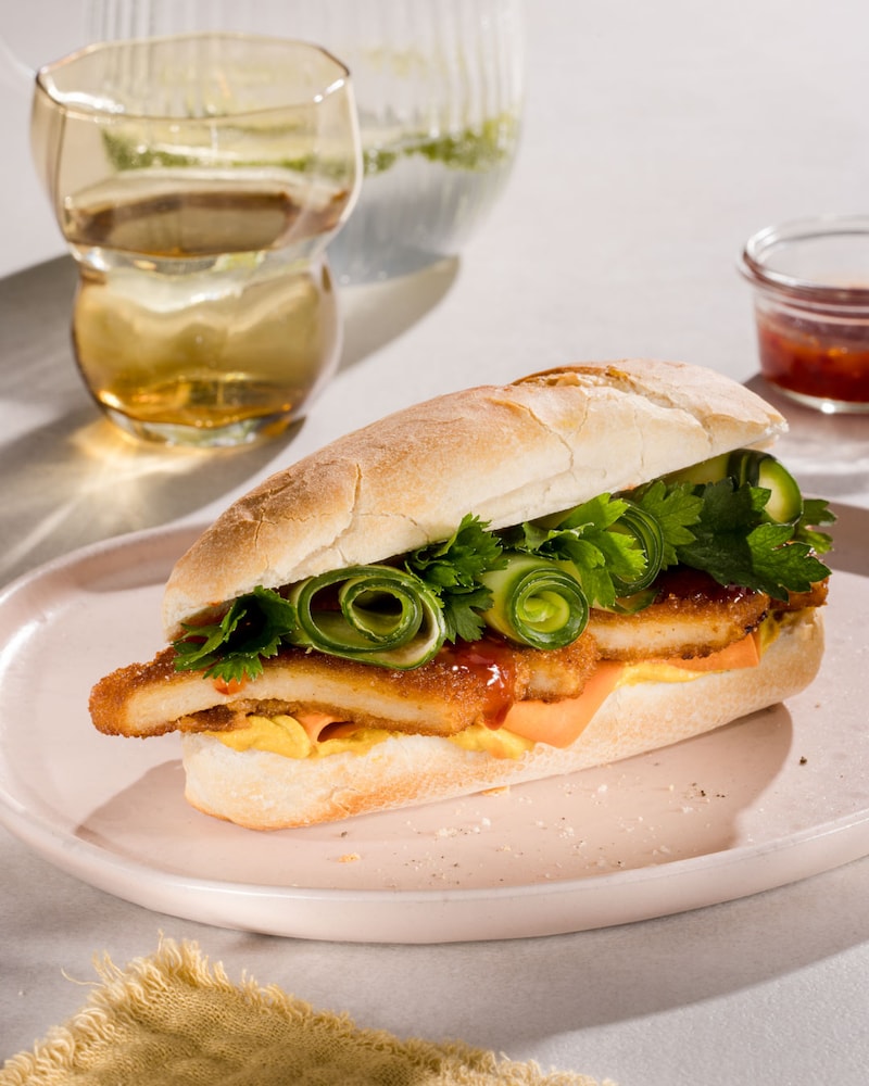 Dieses Bild zeigt das belegte Brötchen.