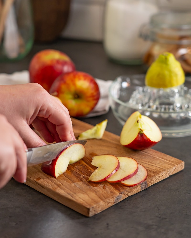 Apfel-Galettes mit Waldhonig