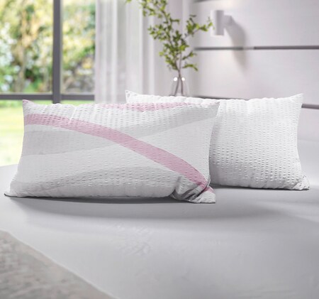 HOME IDEAS Living Seersucker-Kissenbezüge bedruckt 5.99