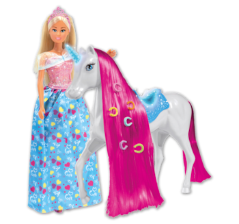 SIMBA Leuchtendes Einhorn mit STEFFI-Spielset 14.99