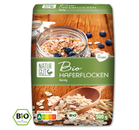 NATURGUT Bio Haferflocken Zart oder Kernig 0.65