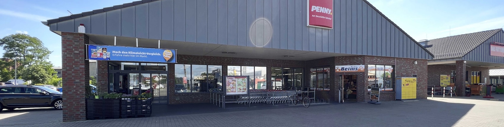 Sie sehen den Eingang vom Penny Markt in Magdeburg, Luebecker Str. 130 D