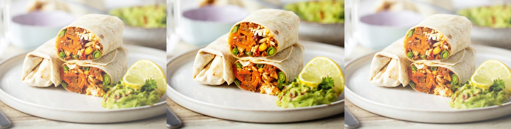 Dieses Bild zeigt den fertigen Burrito.