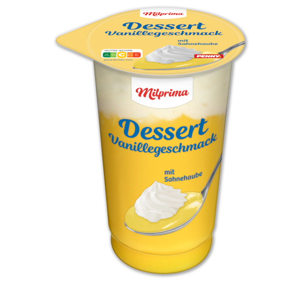 MILPRIMA Dessert mit Sahne