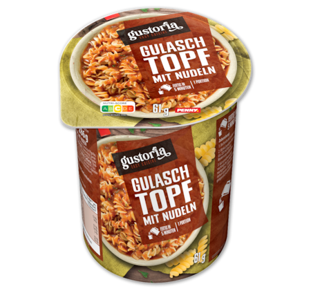 GUSTORIA Gulaschtopf mit Nudeln