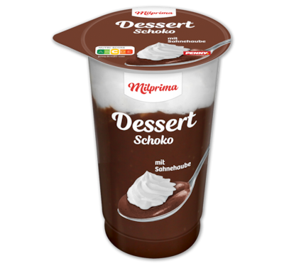 MILPRIMA Dessert mit Sahne