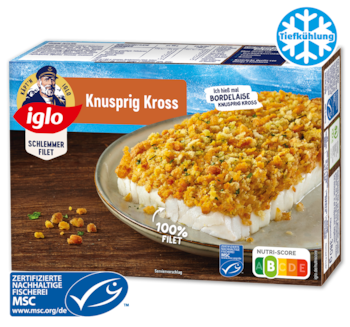 IGLO Schlemmer-Filet Knusprig kross 2.49