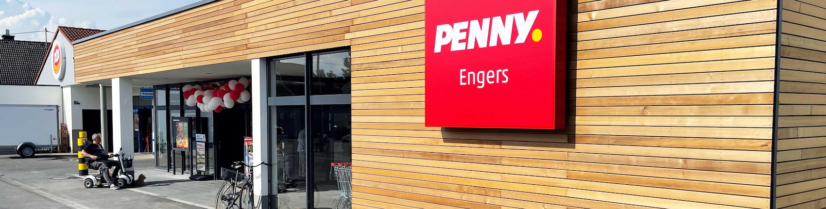 Sie sehen den Eingang vom Penny Markt in Neuwied – Engers Neuwieder Str. 54B
