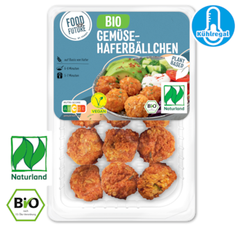 FOOD FOR FUTURE Bio Vegane Gemüse-Haferbällchen