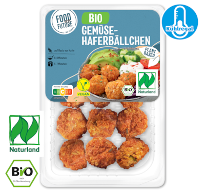 FOOD FOR FUTURE Bio Vegane Gemüse-Haferbällchen