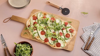 Vegetarischer Flammkuchen 