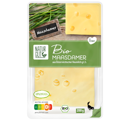 NATURGUT Bio Maasdamer Käsescheiben