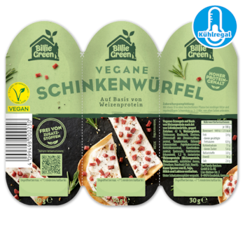 BILLIE GREEN Vegane Schinkenwürfel