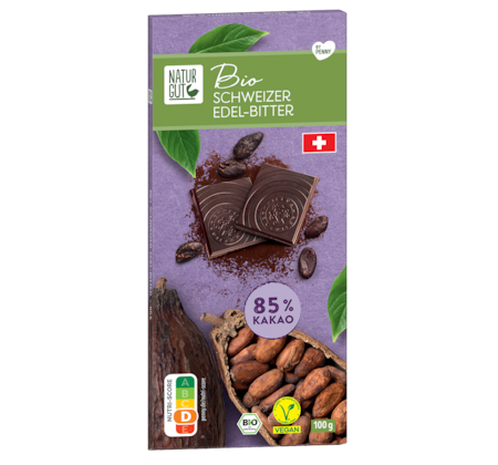NATURGUT Bio Edel-Bitter Schokolade 