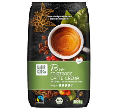 NATURGUT Bio Fairtrade Caffé Crema