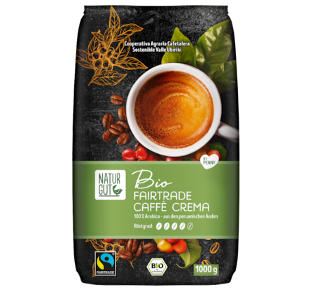 NATURGUT Bio Fairtrade Caffé Crema