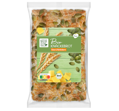 NATURGUT Bio Knäckebrot Käse & Kürbiskern