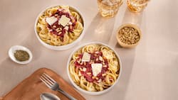 Dieses Bild zeigt die fertige Pasta.