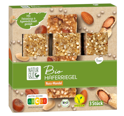 NATURGUT Bio Haferriegel Nuss-Mandel