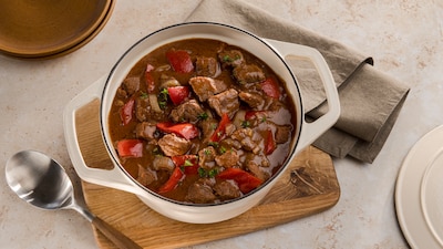 Gulasch im Backofen ohne Anbraten