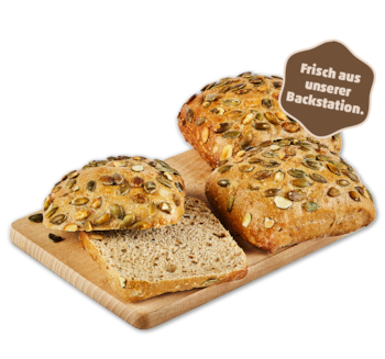 BÄCKERKRÖNUNG Das herzhaftkernige Kürbiskernbrötchen 0.49