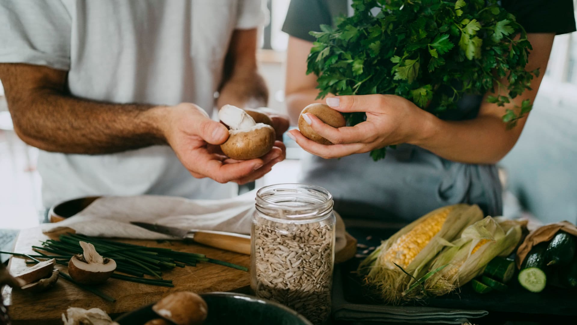 gemeinsam mit Pilzen kochen